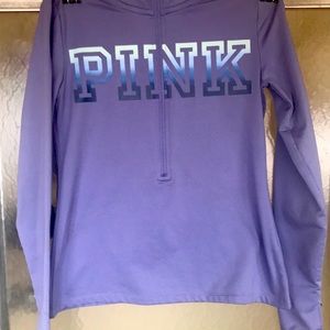 Super cute pink quarter zip sweater